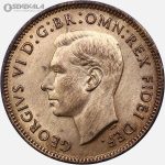 سکه 1 فارتینگ انگلیس 1951 (جرج ششم)(UNC)