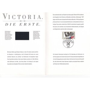 بوکلت تمبر ملکه ویکتوریا _ آلمان 1990