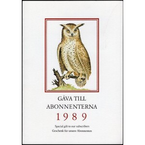 بوکلت تمبر سوئد 1989