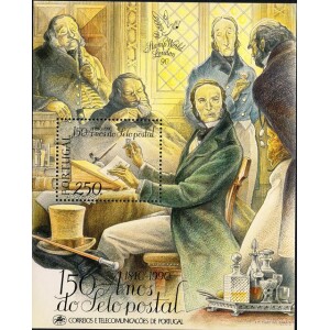 شیت تمبر یادبودی پرتغال 1990