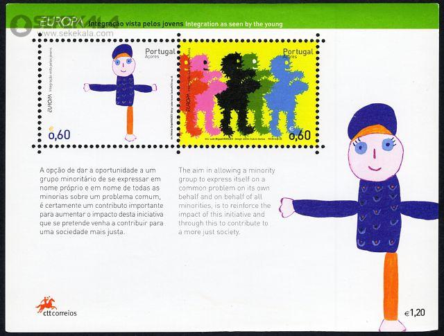 stamp collection store www.sekekala.com 041017 (43) شیت تمبر نقاشی کودکان پرتغال 2006 (یورو)