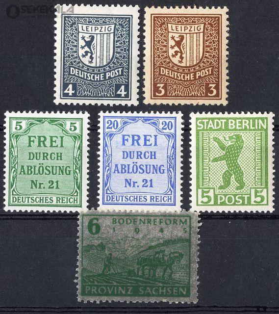 stamp collection store www.sekekala.com 041017 (53) تمبر های کلاسیک آلمان (6 عدد)