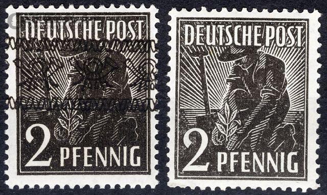 stamp collection store www.sekekala.com 041017 (76) 2 عدد تمبر کلاسیک آلمان 1948