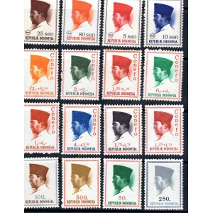 مجموعه سری تمبر اندونزی 1966 (35 عدد)