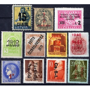 11 عدد تمبر کمیاب سورشارژ خارجی