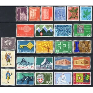 مجموعه تمبر های سوئیس (25 عدد)