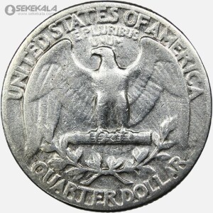 سکه کوارتر نقره (25 سنت) آمریکا 1946 (جرج واشنگتن)