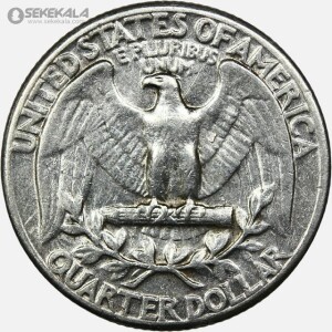 سکه کوارتر نقره (25 سنت) آمریکا 1964