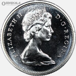 سکه 25 سنت پروف نقره یادبودی کانادا 1967 (الیزابت)(PF)