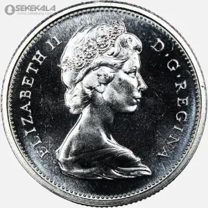 سکه 25 سنت پروف نقره یادبودی کانادا 1967 (الیزابت)(PF)