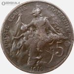 سکه 10 سنتیم قدیمی فرانسه 1916 (جمهوری سوم)
