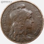 سکه 5 سنتیم فرانسه 1909 (جمهوری سوم)