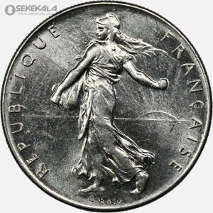 سکه 1 فرانک فرانسه 1974 (UNC)