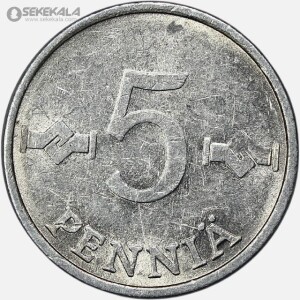 سکه 5 مارکا فنلاند 1980 (AU)