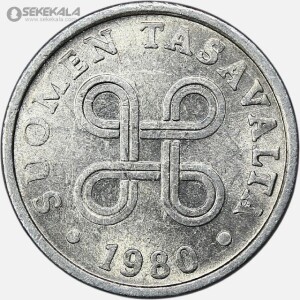 سکه 5 مارکا فنلاند 1980 (AU)