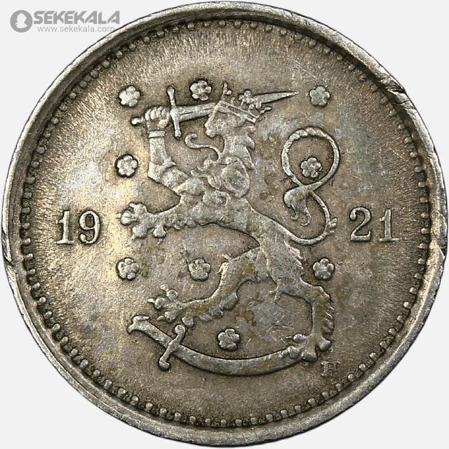 coin collection store www.sekekala.com 041010 (322) سکه 50 پنیا کمیاب فنلاند 1921