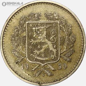 سکه 10 مارکا فنلاند 1939 (بسیار کمیاب)
