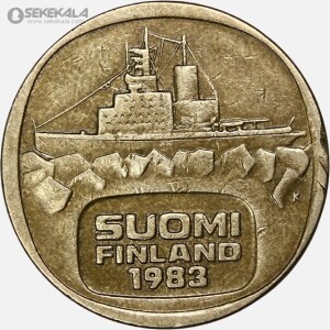 سکه ۵ مارکا کمیاب فنلاند 1983