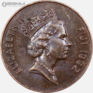 سکه 2 سنت کمیاب فیجی 1992