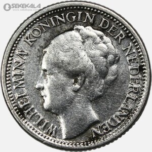 سکه 10 سنت نقره هلند 1941 (ملکه ویلهلمینا)