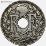 سکه 25 سنتیم قدیمی فرانسه 1930 (جمهوری سوم)