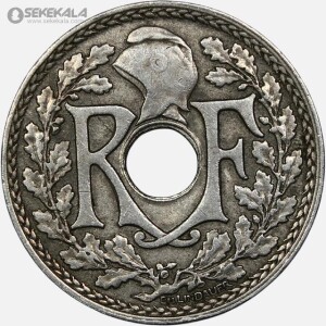 سکه 25 سنتیم قدیمی فرانسه 1930 (جمهوری سوم)