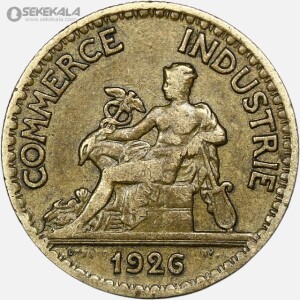 سکه 50 سنتیم قدیمی فرانسه 1923 (جمهوری سوم)