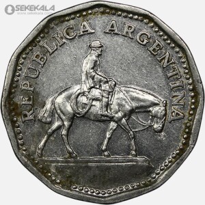 سکه 10 پزو آرژانتین 1963