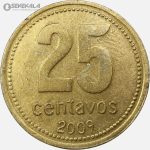 سکه 25 سنتاوو آرژانتین 2009