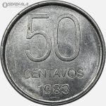 سکه 50 سنتاوو آرژانتین 1983