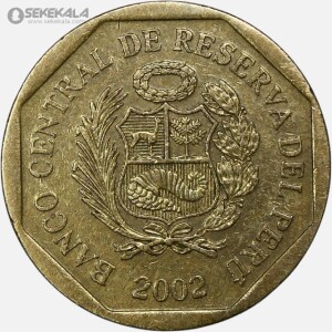 سکه 10 سنتیمو پرو 2002