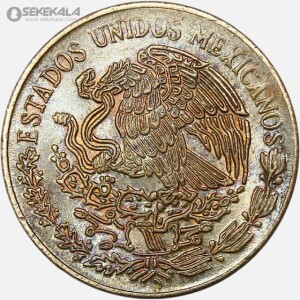 سکه 5 سنتاوو مکزیک 1975 (UNC)