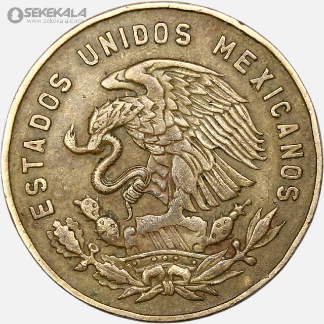 coin collection store www.sekekala.com 041011 (232) سکه 5 سنتاوو مکزیک 1966