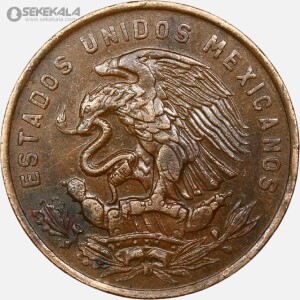 سکه 20 سنتاوو کمیاب مکزیک 1966