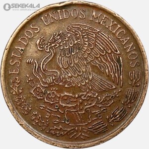 سکه 20 سنتاوو کمیاب مکزیک 1971