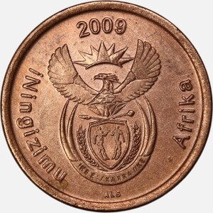 سکه 5 سنت آفریقای جنوبی 2009