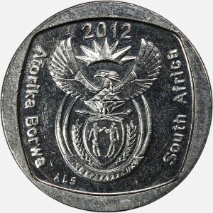 سکه 1 راند آفریقای جنوبی 2012 (AU)