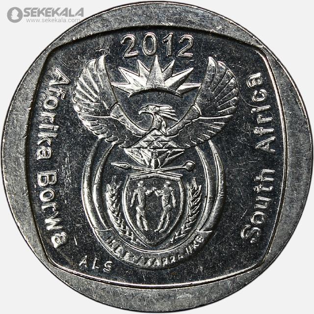 coin collection store www.sekekala.com 041011 (344) سکه 1 راند آفریقای جنوبی 2012 (AU)