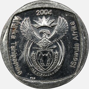 سکه 2 راند آفریقای جنوبی 2004 (AU)