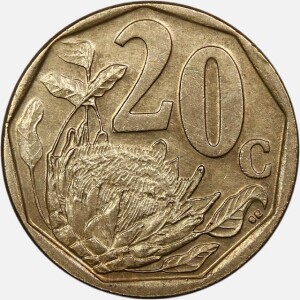 سکه 20 سنت آفریقای جنوبی 2012