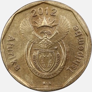 سکه 20 سنت آفریقای جنوبی 2012