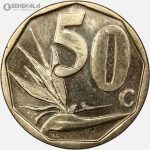 سکه 50 سنت آفریقای جنوبی 2016 (AU)