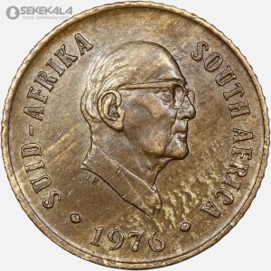 سکه 1 سنت آفریقای جنوبی 1976
