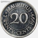 سکه 20 سنت موریس 1999 (UNC)
