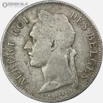 سکه 50 سنتیم کمیاب کنگو مستعمره بلژیک 1926 (CONGO BELGE)