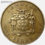 سکه 1 پنی جاماییکا مستعمره بریتانیا 1967 (ملکه الیزابت) (بسیار کمیاب)