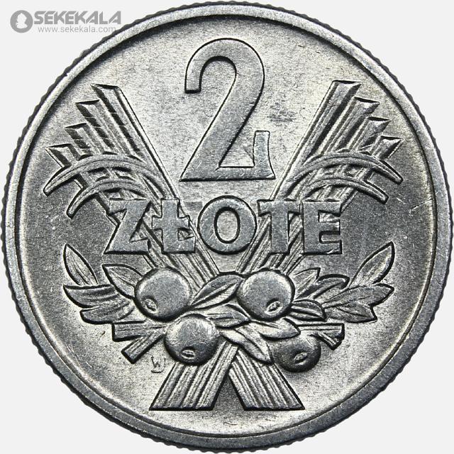 coin collection store www.sekekala.com 041011 (49) سکه 2 زلوتی لهستان 1958 (UNC)
