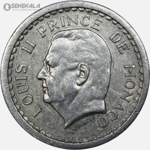 سکه 1 فرانک بسیار کمیاب موناکو 1943