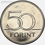 سکه 50 فورینت یادبودی مجارستان 2018 (مسابقات جهانی هاکی روی یخ)(UNC)