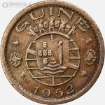 سکه 50 سنتاوو گینه مستعمره پرتغال 1952 (بسیار کمیاب)